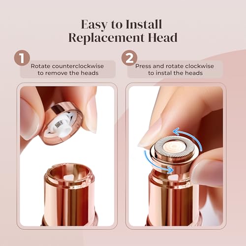 Image of Replacement Heads for Facial Hair Removal for Women, Generation 1, Set of 4