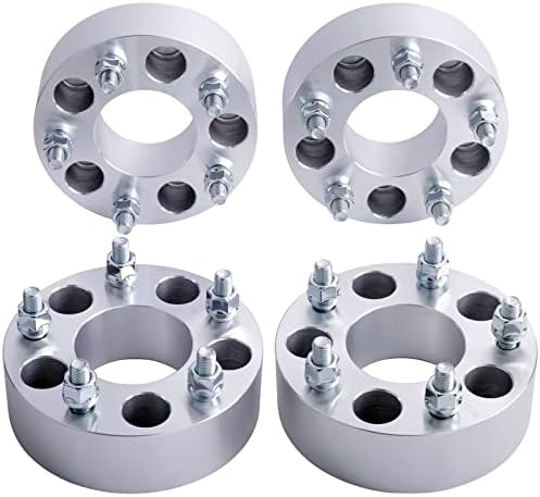 Set Of 4 Wheel Adapters - 5x127 To 5x114.3, 25mm (1") Thick, Silver Aluminum 7 thumbnail image