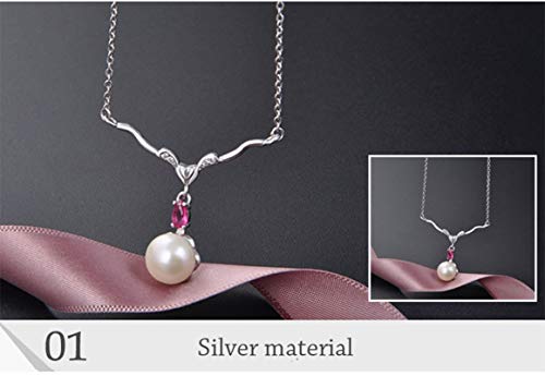 Collier perle d'eau douce femme argent sterling véritable