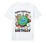 Happy Earth Day It's My Birthday Born On Earth Day 2025 Kids Performance T-Shirt