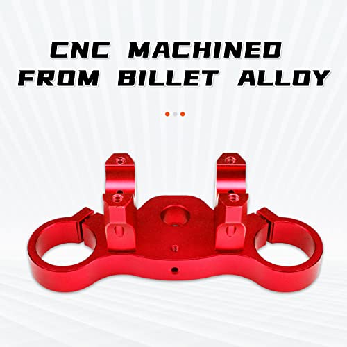 Polarbear Triple Tree Clamp Assembly 28Mm, Motorcycle Triple Clamp For 50Cc 70Cc 110Cc Dirt Bike Crf110 Crf50F Crf110F Crf125F Pit Dirt Bike Taotao Apollo Kayo Tsd110 Chinese Bike(28Mm, Red) #TOP4