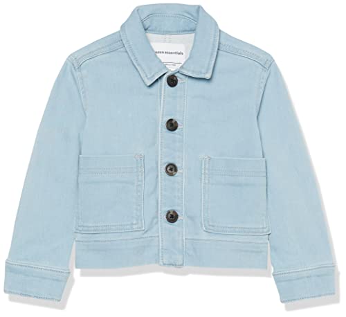 Image of Amazon Essentials Unisex Kids and Toddlers' Relaxed-Fit Denim Chore Jacket Outerwear