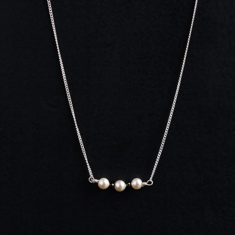 Image of House Of Aadyaa Handmade Silver Mangalsutra for Women | Made in 92.5 Silver | Silver Gifts for Women