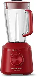 Philips Walita, Liquidificador Série 3000 Turbo, 220V, Vermelho, 1000W - HR2270/40