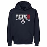 500 LEVEL Tristan Vukcevic Washington Wizards Men's Hoodie Sweatshirt - Tristan Vukcevic Washington Wizards Elite WHT (Navy, XX-Large)