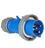 1pc 32A 3-Pin + PE IP67 Waterproof Industrial Plug MN3302 - Electrical Connector for Outdoor Use