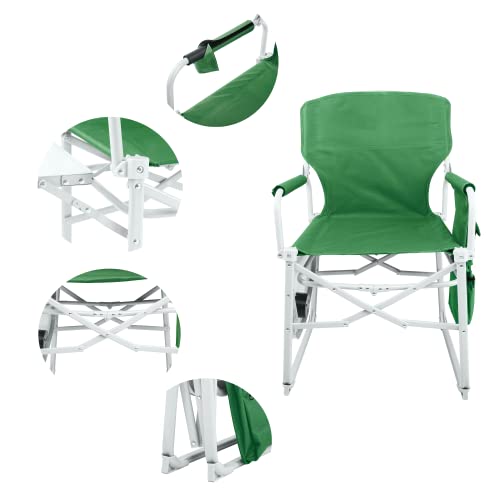 Ubon Heavy Duty Director's Chair Portable Camping Chair With Side Table Green #TOP4