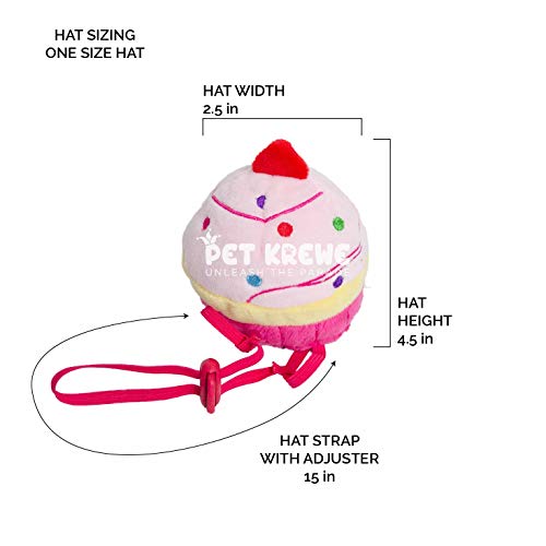 Sombrero cupcake para perro y gato Pet Krewe talla regular miniatura 3