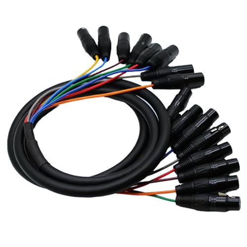 Câble XLR 8 canaux Stage Snake mâle femelle de 1m pour liaisons audio multipistes