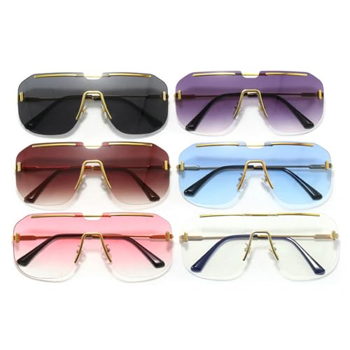 willochra Oversized One-Piece Square Sunglasses Women 2025 Luxury men Trendy Punk Shield Shades Outdoor Eyewear UV4004