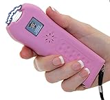 # 1 Ranked Ladies Back To School Stun Gun 21 Million Volt Rechargeable LED Flashlight with Loud Alarm Disable Pin, Pink, Perfect Size Triple Mode Protection (1 Stun Gun)