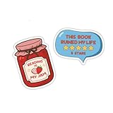 lovielf This Book Ruined My Life | Reading is My Jam Sticker Book Lover Gift | 60pcs