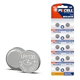 PKCELL LR1130 Battery LR54 AG10 389 390 Button Cell Battery 1.5V Alkaline Button Batteries (10 Count (Pack of 1))