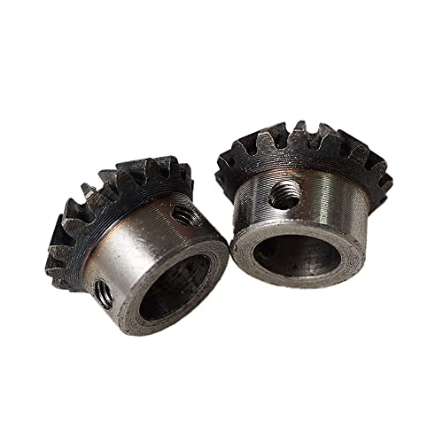 2Pcs Bevel Gear Tapered Bevel Pinion Gear Bevel Gears 1.5 Module For Hardware Mechanical Rotation (16T 12Mm Hole) #TOP7