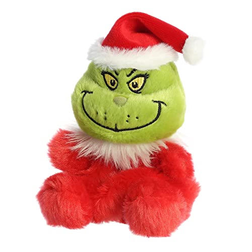 Santa Grinch Palm Pal Aurora d'une peluche de 12,7 cm Dr. Seuss