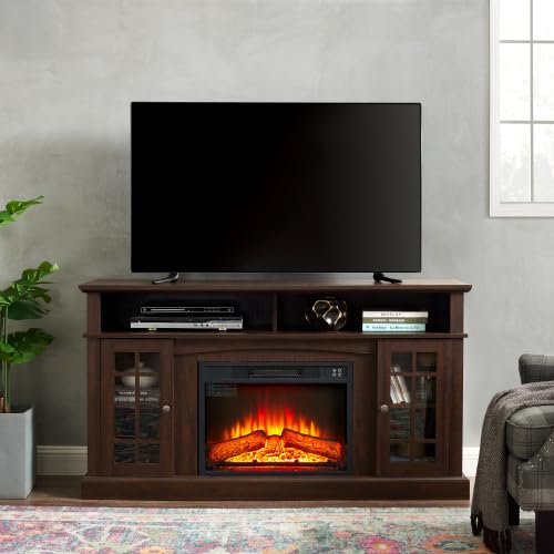 Amazon.com: Electric Fireplace TV Stand, Classic Farmhouse TV Stand Fit ...