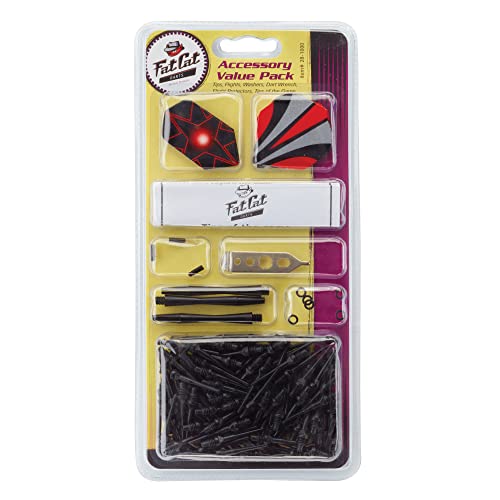 Fat Cat Dart Accessory Kit: Soft Tip Darts Tuning Shaft, Flight, 2BA Points & Wrench
