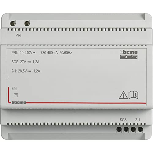 Alimentation pour Bus-SCS Bticino My Home 27Vdc-1.2A - E56 pour tableau électrique