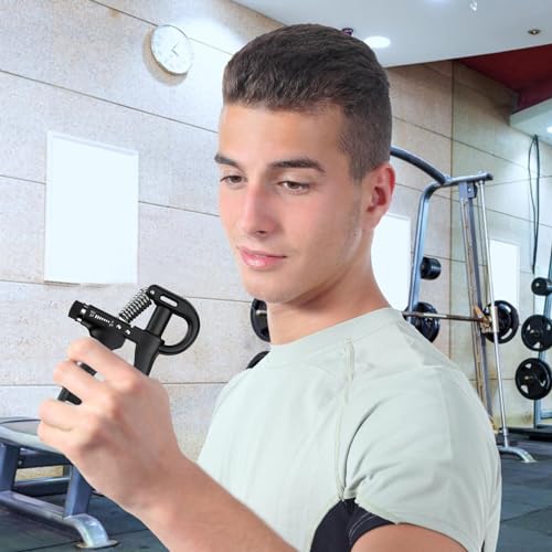 Grip Strengthener 5-120KG Hand Grip Forearm Strengthener R-Shaped Adjustable Grip Training Devices resis-tance Hand Grips Trainer Forearm Strengthener Hand Exerciser Grip Strengthener - Image 4