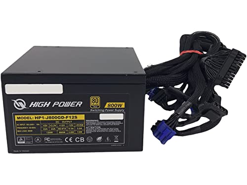 Rosewill HP1-J800GD-F12S 800 W ATX12V v2.31 & EPS12V v2.92 SLI Ready Crossfire Ready 80 Plus �S�[���h�F�� �t�����W�����[ �A�N�e�B�u PFC �d��