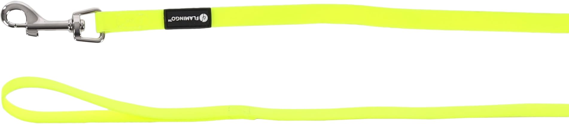 Dog Training and tracking leash Caspar Fluo yellow 10m 13mm