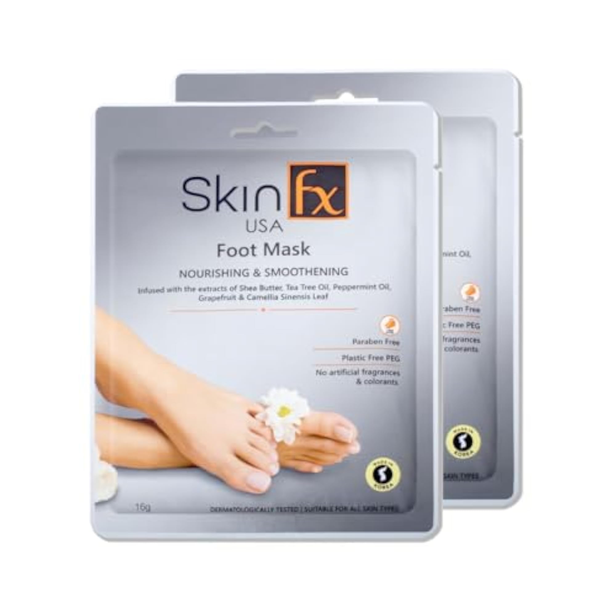 Skin Fx Foot Mask with 0.5% Salicylic Acid