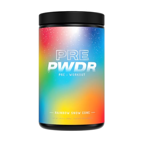 Image of Pre-Workout Powder, All Natural Pre Workout for Energy, Pump, Endurance & Strength, with Caffeine (Rainbow Snowcone)