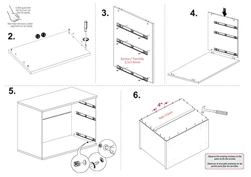 Midtown Concept 3-Drawer Dresser, Sand #TOP5