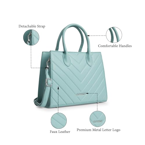 Image of Caprese Riko Medium Satchel Bag for Women with Adjustable & Detachable Strap|Versatile Shoulder,Crossbody & Handheld Bag for Work, Travel,Everyday Use,with Multiple Compartments