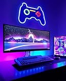 Arrinew Neon Sign Gaming, Game Shaped LED Neon Lights for Wall Decor, Man Cave, Party, Bedroom - USB Connected, 16''x11'' - Image 7