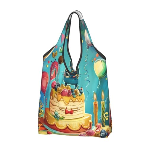 Sac à provisions réutilisables lot de 3 grand cabas de course lavable tissu noir