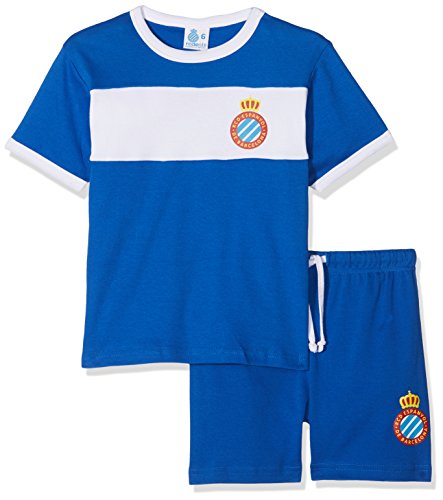 RCD Espanyol Pijesp Pijama Corta, Infantil, Multicolor