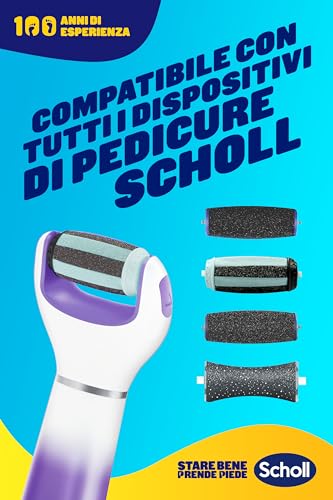 Scholl 2 w 1 wygładza i zmiękcza edycję limitowaną, elektryczny pedicure do popękanych stóp i pięt, 3 podwójne głowice działania, profesjonalne skrobanie stóp, usuwa twardą skórę i zrogowacenia