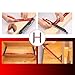 RONGPRO Stair Tread Template Tool, Stair Gauge Set Shelf Layout Measuring Scribe Tool for Stairs, Risers, Partitions, Self and Cutting Drywall - Red