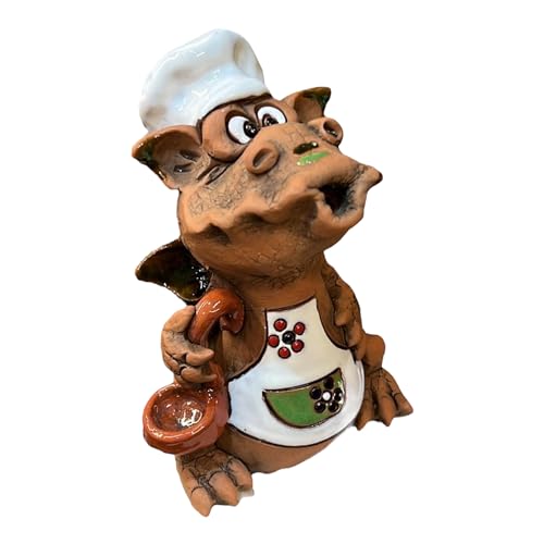 Ukrainisches Kunsthandwerk® Räucher Dino Keramik/Räucherdrache...