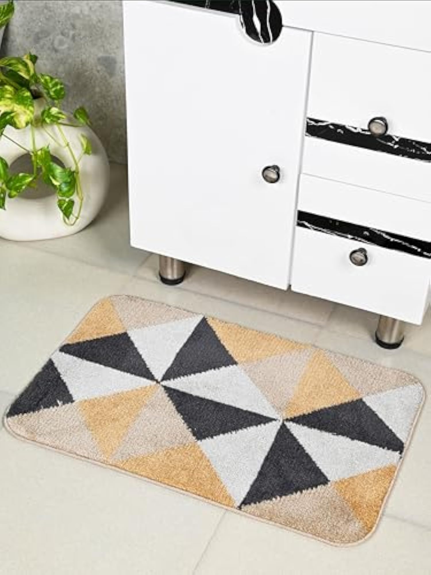 Move Soft Antiskid Bathmat, Beige