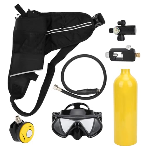 Kit de respiración subacuática portátil con botella de aluminio de 1L para bucear seguro