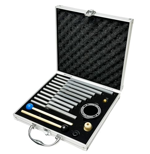 TENFLY Solfeggio Tuning Fork Set - 10 Silver Tuning Forks Perfect for DNA Healing with Exquisite Aluminum Gift Box (174 Hz 285 Hz 396 Hz 417 Hz 432Hz 528 Hz 639 Hz 741 Hz 852 Hz 963 Hz)