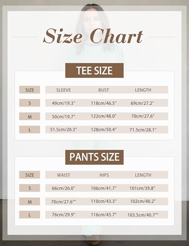 Image of MISSACTIVER Women's 2 Piece Striped Lounge Set Long Sleeve Oversized T-Shirt Wide Leg Pants Matching Pajamas Set