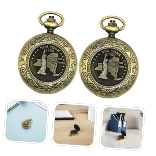 Brújula retro tipo reloj de bolsillo, pack 2 unidades miniatura 7