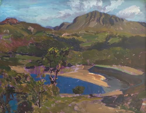 Tableau toile estuaire de Barmouth affiche d'art musée 60x90cm