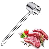 Mazos para Carne, 304 Martillo ablandador de Carne, Martillo de Carne para filetes, Pollo, Pescado, Cerdo, Doble Cara, Apto para lavavajillas