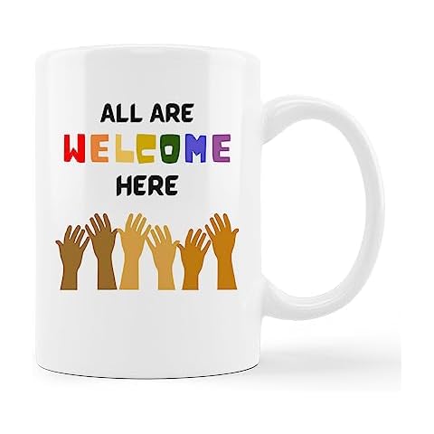 All are Welcome Here Ceramic Mug Cover