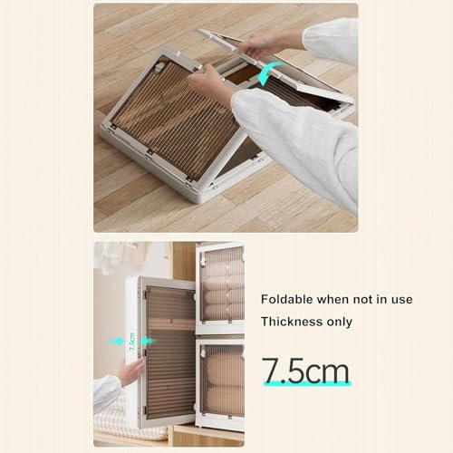 Boîtes de rangement en plastique transparent pour optimiser les placards de votre chambre