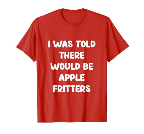 Apple Fritter Design for Men Women Kids Funny Apple Fritters T-Shirt, Men, Red, XX-Large