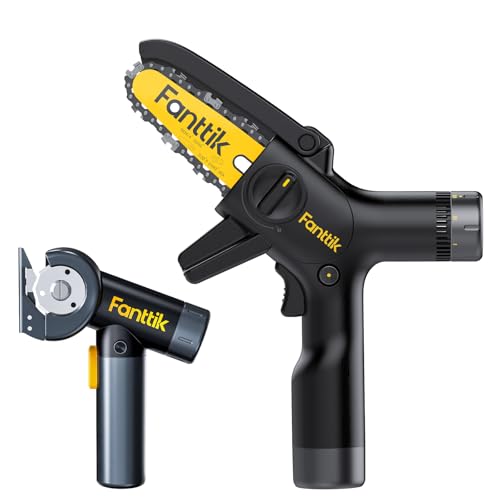 Fanttik C8 Nano 3.7V Cordless Electric Scissors & Fanttik TurboLite W10 APEX External Rotor Brushless Motor Mini Chainsaw