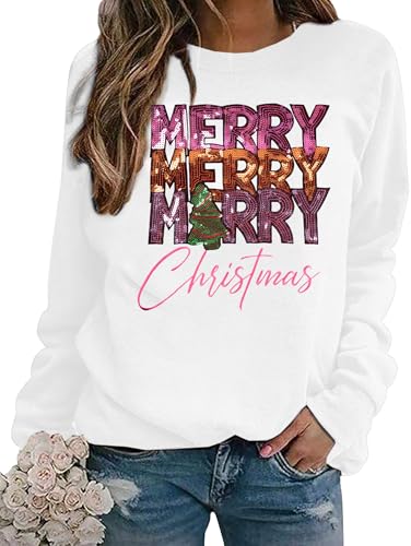 Merry Christmas Sweatshirt for Women