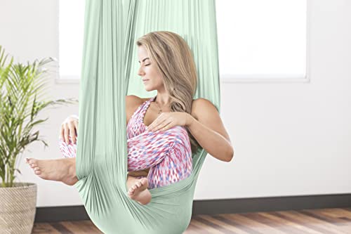 Healthymodellife Pinc Active Silk Aerial Yoga Swing & Hammock Kit For Improved Yoga Inversions thumb #1