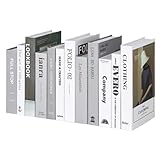 Wyazzivインテリアブック ダミーブック 洋書 北ヨーロッパの風 フェイクブック イミテーション アーティスティック 12冊セット 軽量 雰囲気作り 撮影 (6)