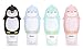 Chanoppo Travel Bottles - Leakproof Penguin Silicone TSA Approved Squeezable Cosmetic Travel Containers and Portable Travel Accessories Sets - For Toiletry, Shampoo, Conditioner, Lotion (3 oz, 4 Pack)